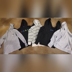 5 Men's Young Adult Hoodies Billabong, Quicksilver (Med)